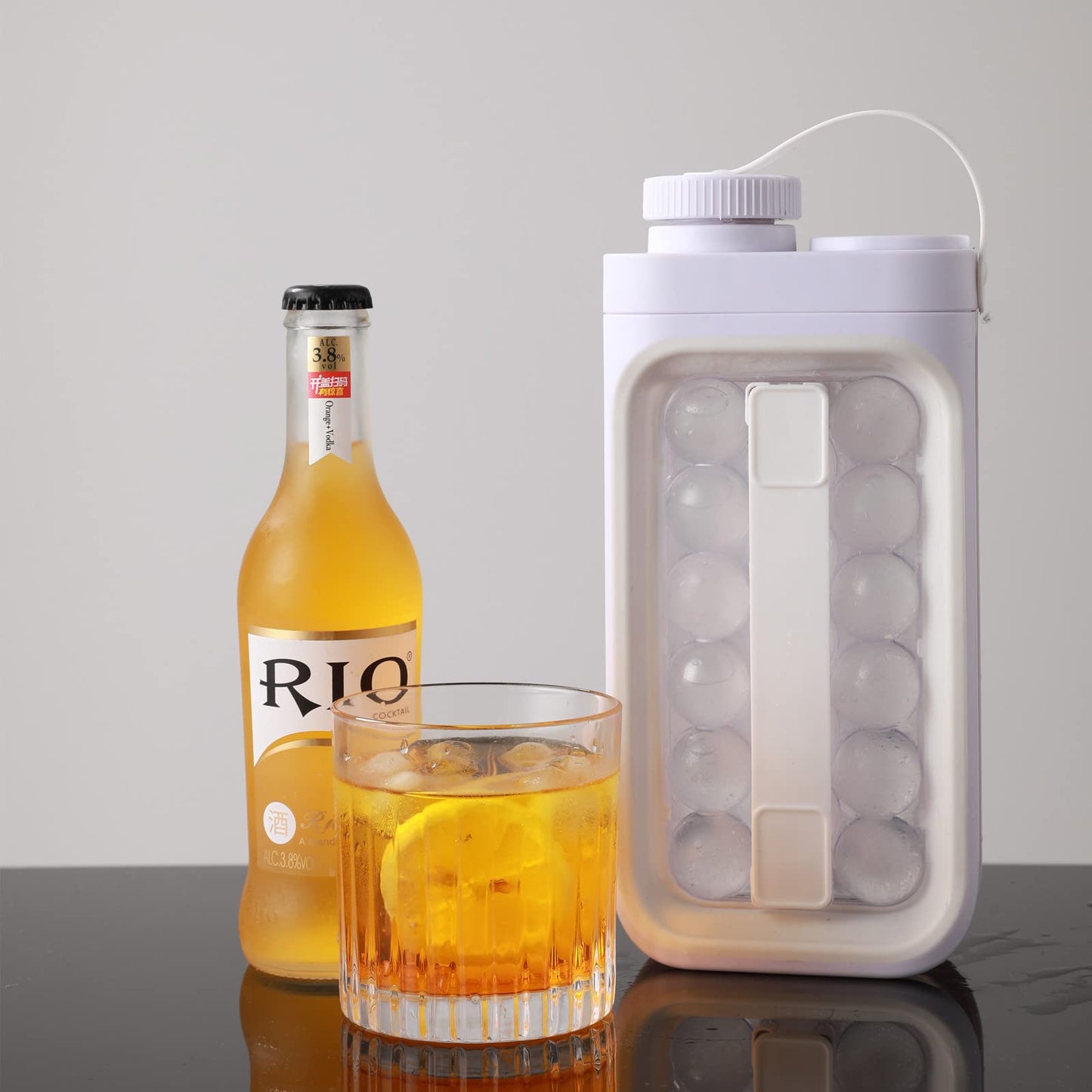 2-in-1 Portable Ice Cube Tray